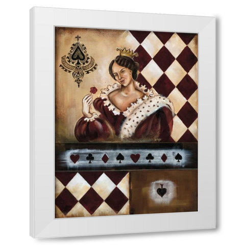 Casino VI White Modern Wood Framed Art Print by Fields, Wendy