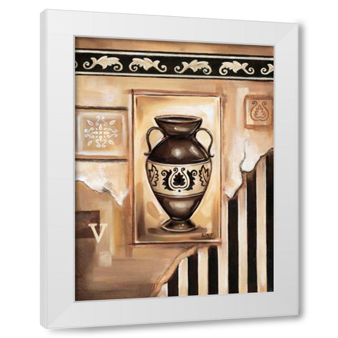Vase II White Modern Wood Framed Art Print by Fields, Wendy
