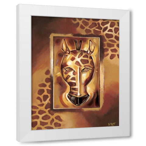 Umbo II White Modern Wood Framed Art Print by Fields, Wendy