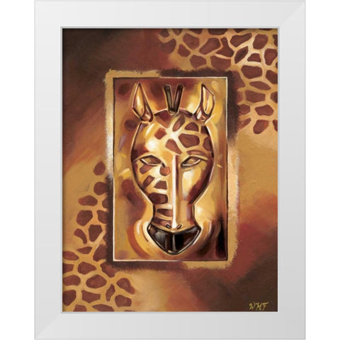 Umbo II White Modern Wood Framed Art Print by Fields, Wendy