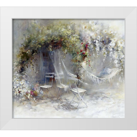 Just peace White Modern Wood Framed Art Print by Haenraets, Willem