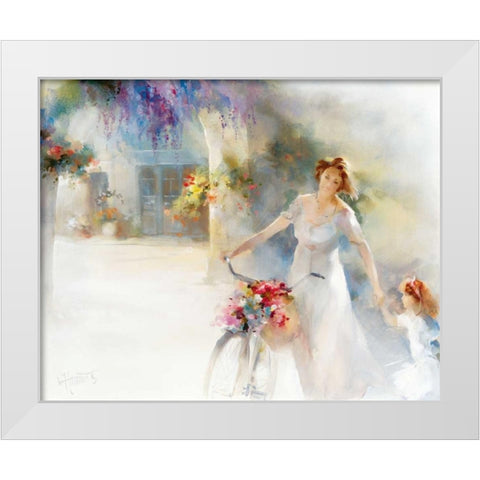 Going home White Modern Wood Framed Art Print by Haenraets, Willem