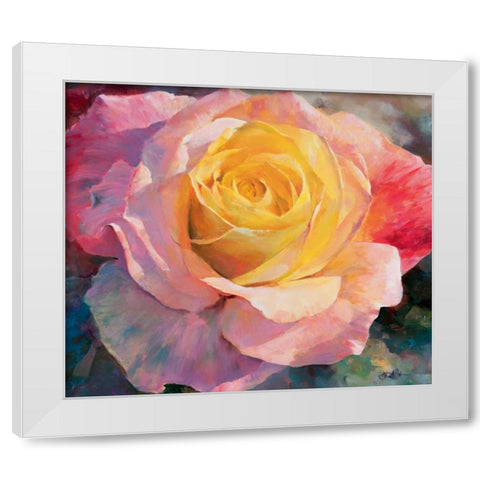 Flower I White Modern Wood Framed Art Print by Haenraets, Willem