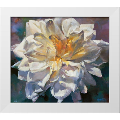 Flower II White Modern Wood Framed Art Print by Haenraets, Willem