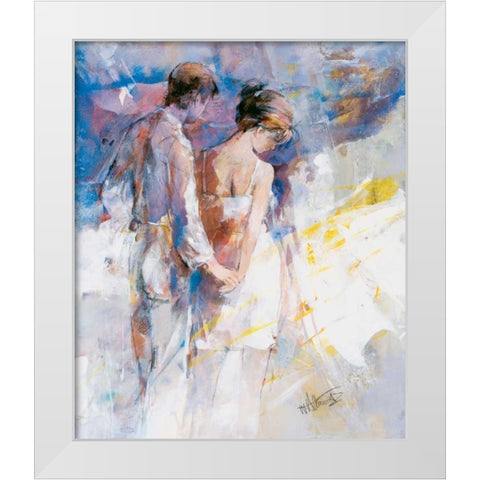My love I White Modern Wood Framed Art Print by Haenraets, Willem