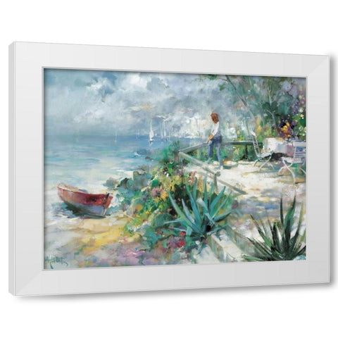 Hope on the horizon White Modern Wood Framed Art Print by Haenraets, Willem