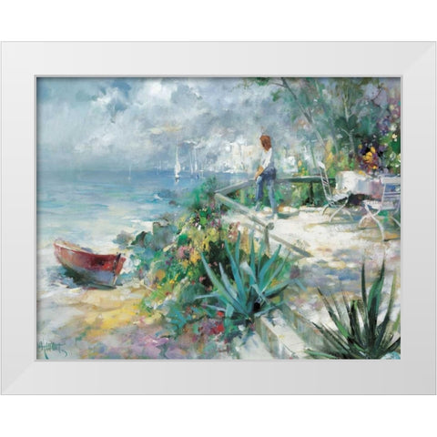 Hope on the horizon White Modern Wood Framed Art Print by Haenraets, Willem