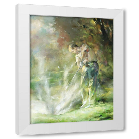 A perfect strike White Modern Wood Framed Art Print by Haenraets, Willem