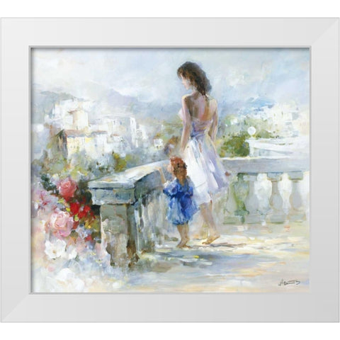 Breathtaking view White Modern Wood Framed Art Print by Haenraets, Willem
