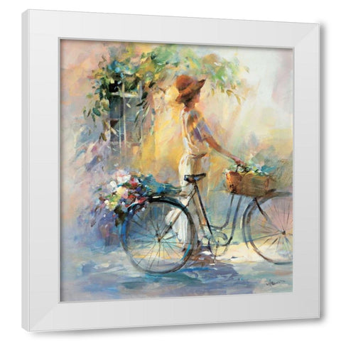Go for a ride White Modern Wood Framed Art Print by Haenraets, Willem