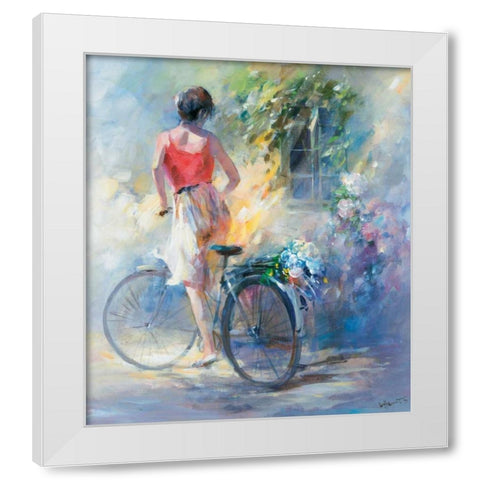 Anybody home White Modern Wood Framed Art Print by Haenraets, Willem