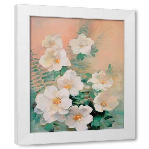 Shiny I White Modern Wood Framed Art Print by Haenraets, Willem