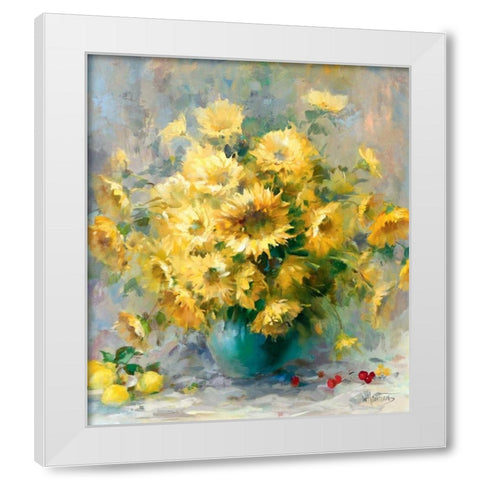 Shiny VI White Modern Wood Framed Art Print by Haenraets, Willem