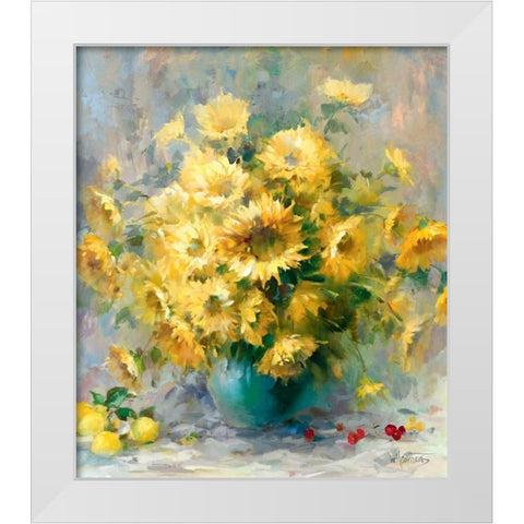 Shiny VI White Modern Wood Framed Art Print by Haenraets, Willem