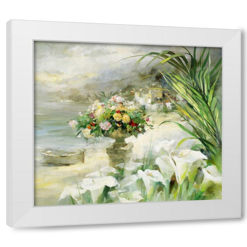 Shiny VII White Modern Wood Framed Art Print by Haenraets, Willem