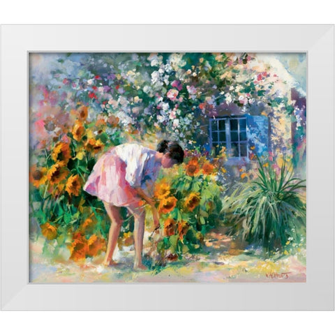 Romantica uno White Modern Wood Framed Art Print by Haenraets, Willem