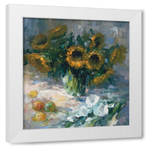 Shera II White Modern Wood Framed Art Print by Haenraets, Willem