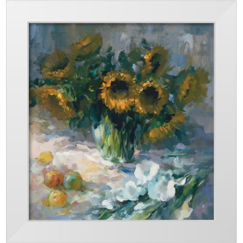 Shera II White Modern Wood Framed Art Print by Haenraets, Willem