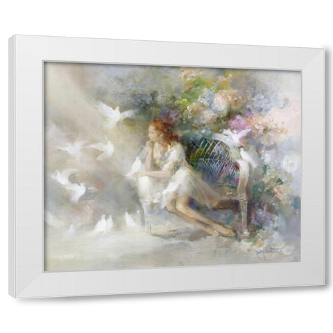 Soft touch White Modern Wood Framed Art Print by Haenraets, Willem