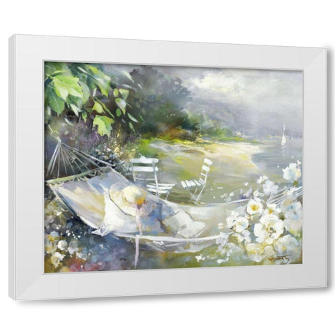Soft touch White Modern Wood Framed Art Print by Haenraets, Willem