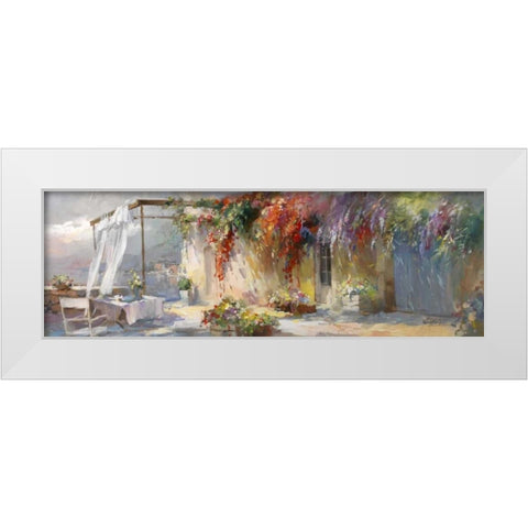 Gardino White Modern Wood Framed Art Print by Haenraets, Willem
