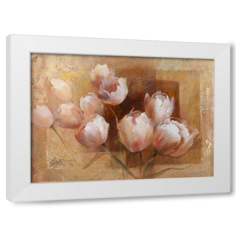 Willems tulips for you White Modern Wood Framed Art Print by Haenraets, Willem