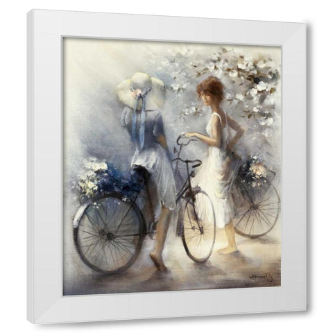 Spring White Modern Wood Framed Art Print by Haenraets, Willem