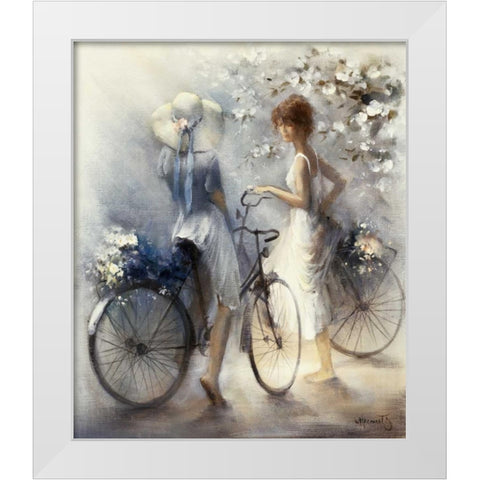 Spring White Modern Wood Framed Art Print by Haenraets, Willem