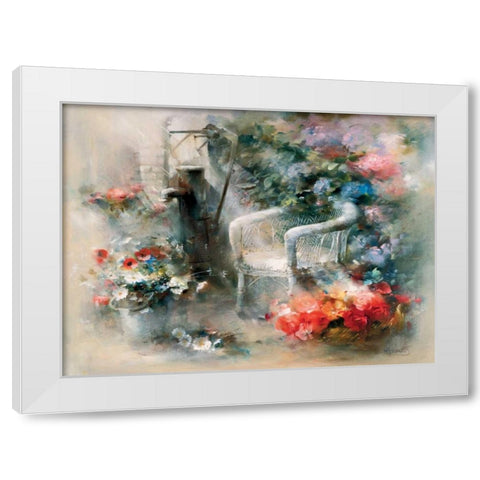 Idyllic place White Modern Wood Framed Art Print by Haenraets, Willem