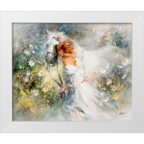 White dream White Modern Wood Framed Art Print by Haenraets, Willem