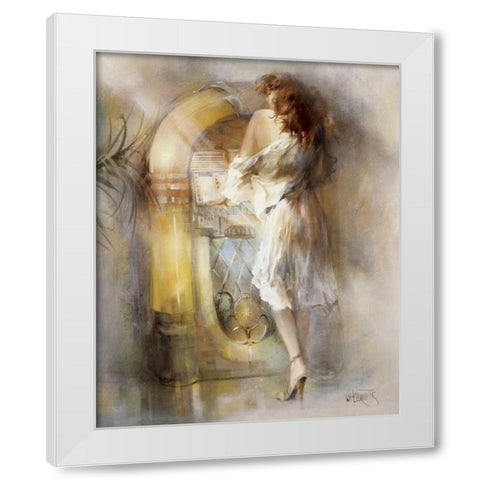 Lost in time White Modern Wood Framed Art Print by Haenraets, Willem