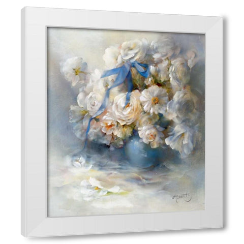 Ranunculus White Modern Wood Framed Art Print by Haenraets, Willem