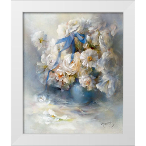 Ranunculus White Modern Wood Framed Art Print by Haenraets, Willem
