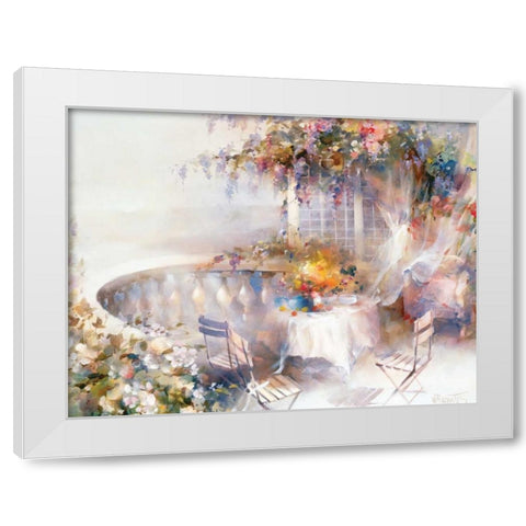 Serenade White Modern Wood Framed Art Print by Haenraets, Willem