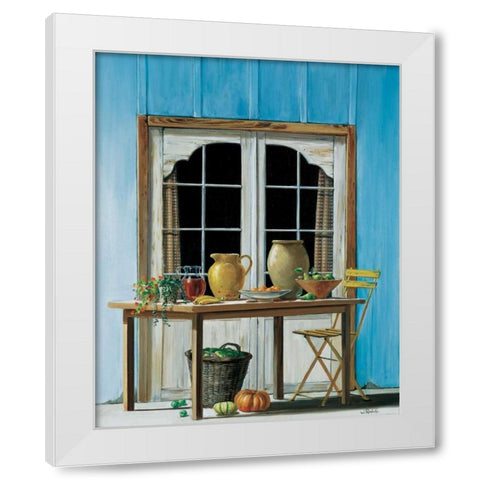 Looking forward to summer White Modern Wood Framed Art Print by Roelofs, Wouter