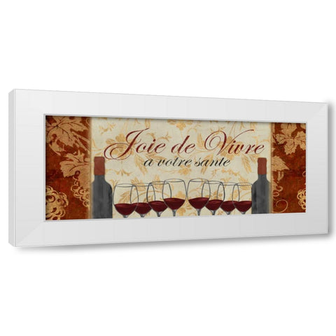 A VOTRE SANTE White Modern Wood Framed Art Print by Artique Studio