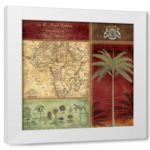 PRINCE OF WALES White Modern Wood Framed Art Print by Artique Studio