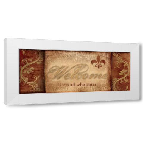 WARM GREETINGS I White Modern Wood Framed Art Print by Artique Studio