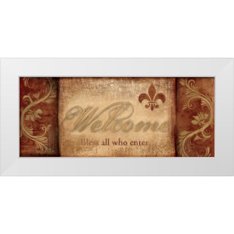 WARM GREETINGS I White Modern Wood Framed Art Print by Artique Studio