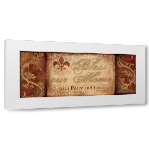 WARM GREETINGS II White Modern Wood Framed Art Print by Artique Studio