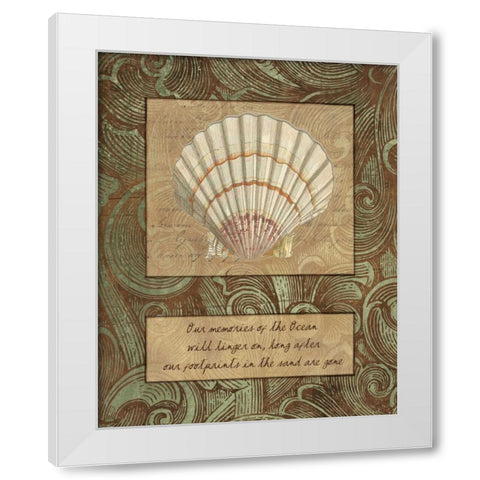 OUR MEMORIES White Modern Wood Framed Art Print by Artique Studio