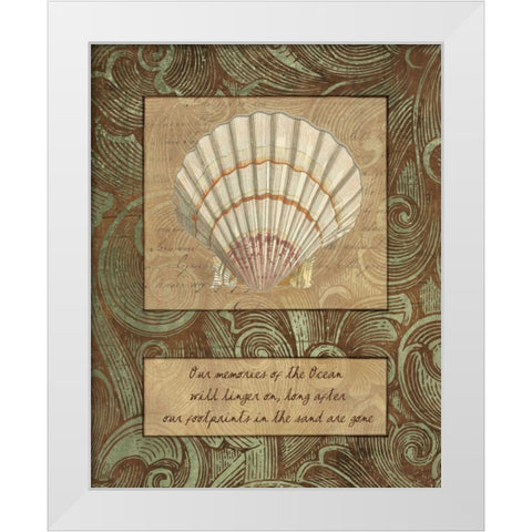 OUR MEMORIES White Modern Wood Framed Art Print by Artique Studio