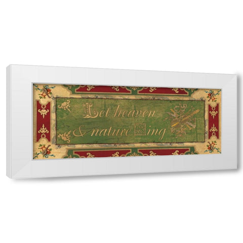 HEAVEN AND NATURE White Modern Wood Framed Art Print by Artique Studio