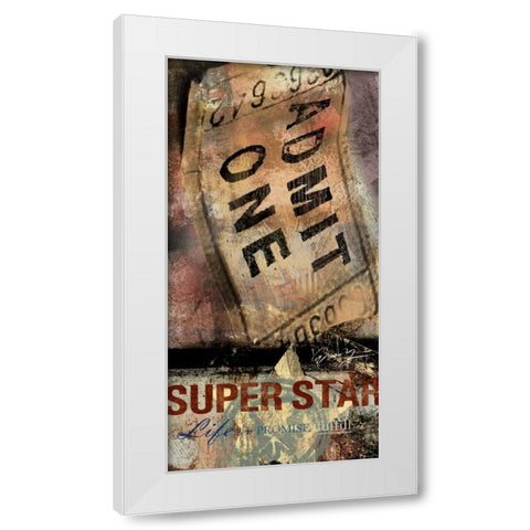 SUPERSTAR White Modern Wood Framed Art Print by Yang, Eric