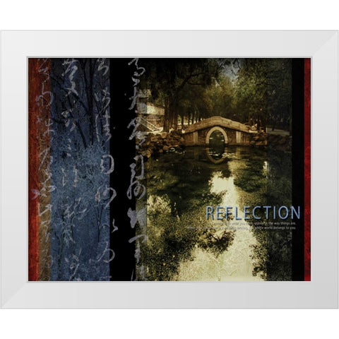 REFLECTION White Modern Wood Framed Art Print by Yang, Eric
