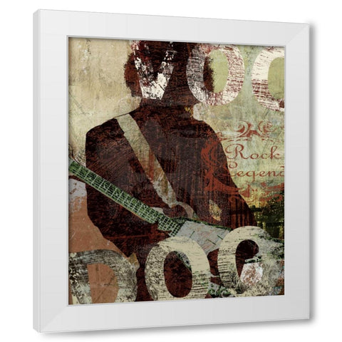 ROCK LEGEND White Modern Wood Framed Art Print by Yang, Eric