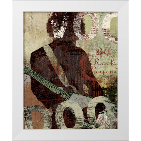 ROCK LEGEND White Modern Wood Framed Art Print by Yang, Eric