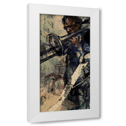 JAZZ PANEL 1 White Modern Wood Framed Art Print by Yang, Eric