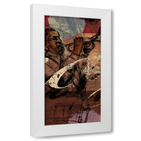 JAZZ PANEL 2 White Modern Wood Framed Art Print by Yang, Eric