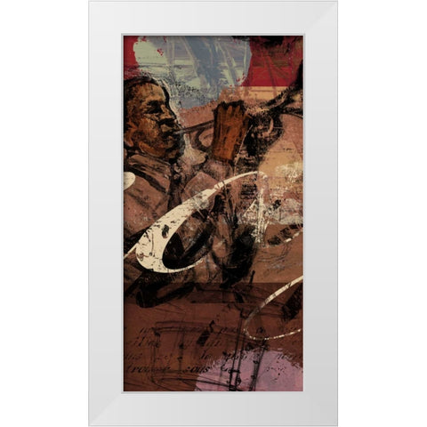 JAZZ PANEL 2 White Modern Wood Framed Art Print by Yang, Eric